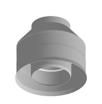 Оголовок без зонта, ф 300х400, AISI 439/Оц, 1,0мм/0,5мм, (К)