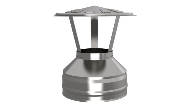 Оголовок ф 100х160, Оц/Оц, 0,5мм/0,5мм, (К)