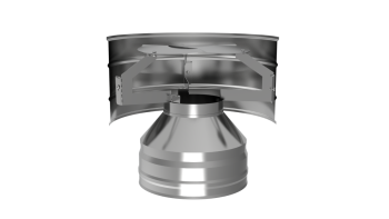 Оголовок с дефлектором, ф 160х220, AISI 439/Оц, 0,5мм/0,5мм, (К), h=280мм